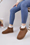 Women's Guaranteed Fur Lined Lightweight Sole Mini Boots Brown - 3