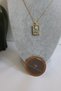 Sun Detail Colored Zircon Stone Tarot Necklace - 5
