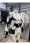 Women's Oversize Patterned Cardigan - 3