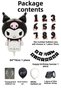 Kuromi Balloon 1St Birthday Set Sanrio Black Number Transparent Balloon Helium Compatible Flying Balloon - 3