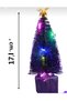 1Pc Led Lighted Mini Pine Tree Colorful Light Decorative Ornament Desktop Pine Tree Artificial 17.5cm - 2