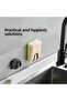 حامل إسفنجة الأطباق 3 متر 1 قطعة لاصق من الفولاذ المقاوم للصدأ حامل إسفنجة الأطباق شماعات متعددة الأغراض - 3