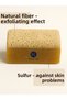 Pumpkin Fiber Sulfur Soap 100 Gr |   Natural, Handmade, Purifying and Exfoliating - 5