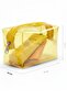 Neon Yellow Transparent Makeup Bag – Waterproof Pvc Cosmetic Organizer