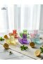 Cutting Decor Handcrafted Verre Series Tea Cup Set - 3