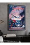 Caribbean by Clibber One Piece Black Wooden Framed Painting - 5