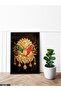 Ottoman Tughra One Piece Black Wooden Framed Painting - 2