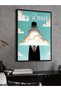 The New Yorker Poster Rene Magritte One Piece Painting with Black Wooden Frame - 5