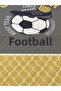 Football Patterned, Printed Single and Children's Pique Set - 4