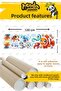 Underwater Creatures Fish and Algae Shower Cabin Sticker Set Children's Shower Cabin Sticker - 4