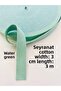 Water Green Color 3 Meters Width 3 cm Cotton Wallet-Bag Strap, Handle, Column-Narrow Woven Ribbon