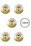 5 Pcs Porcelain Dog Patterned Children's Room Furniture Handle Ceramic Drawer Cabinet Knob