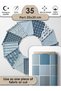 100% Cotton Satin Patchwork Fabric Set – 35 Pieces 20×20 Cm, Colored Pieces