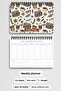 Book Coffee and Flower Themed A5 Spiral Bound To-Do List Weekly Planner - 3