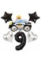 Police Car Number Balloon Foil Set Age 9