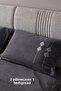 طقم غطاء سرير مزدوج بتصميم زن بقلاوة مزخرف، قماش شنييل مطرز 240×260 سم - 3
