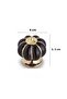 Tomurcuk Porcelain Furniture Handle Black Gold Single Button Ceramic Drawer Handle - 4