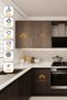 Adhesive Foil - Natural Dark Ash Veneer Paper - Furniture Wall Door - 120cm Wide - Kw255