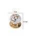 5 Pcs Porcelain Furniture Handle Gold Gilding Pattern Ceramic Knob Drawer Handle with Single Screw - 4