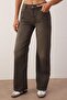 Kahverengi  Yüksek Bel Wide Leg Jeans TWOAW26JE00257