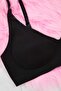 Siyah Hayalet Dikişsiz/Lazer Kesim Balensiz Kaplı Micro Bralette Örme Sütyen THMAW26SU00024 - 8