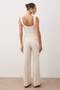 Bej Wide Leg/Geniş Paça Yüksek Bel Dokuma Kumaş Pantolon TWOSS23PL00314 - 5
