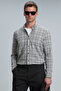Lamira Men's Basic Shirt Comfort Slim Fit Gray