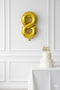 Gold Foil Balloon 36 - 40 cm (8) Eight Numbers