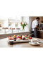 Marble Presentation Plate with Wooden Beech Wood Legs - Modern Design