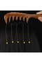 Wooden Sandalwood Wide Tooth Comb for Curly Hair At-118 - 20 cm Sparse Teeth Natural - 7