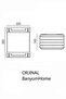 Stainless Brass 2-Piece Taci 22X15 cm Shampoo Dispenser Bathroom Shelf - Chrome Color - 2