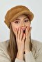Camel Soft Textured Plush Cap Women's Hat - 4