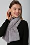 Gray Soft Textured Plush Women's Neck Collar - 7
