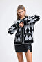 Baklava Pattern Glitter Knitwear Sweater - 3