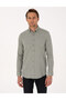 Green Slim Fit Textured Long Sleeve Shirt 50316768-Vr054 - 3