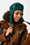 Green Faux Leather Headphone Pilot Women's Hat - 5