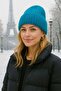 Cobalt Blue Wool Corded Unisex Beret