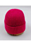 Women's Corded Beret - Fuchsia Wool - 2