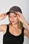 Anthracite Nubuck Suede Unisex Cap Hat - 3