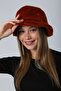 Tile Soft Textured Plush Bucket Women's Hat - 6