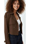 New Season Buttoned Short Trench Coat