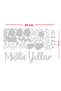 Happy New Year Lettering Snowflakes and Christmas Tree Leaves Window Display Stickers Christmas Ornament Sticker - 5