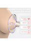 White 1PCS Wearable Electric Breast Pump Silent Milk Collection Hands-free Invisible Automatic Intel - 2