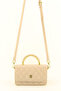 Women's Mink Quilted Box Double Strap Crossbody Bag - 6