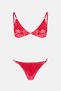 4645 Neon Red Bikini String Set - 4