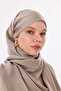 Antique Beige Shawl Silky Series, the Front Is Light Glossy the Back Is Matte