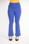 Women's Cobalt Blue Plus Size Leg Zipper Detailed Recovery Leggings 65n36364