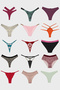 Women's Bikini Panties Brazilian Panties Thong Panties Mixed Pack 10 Pieces - 2