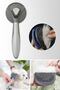 Turquoise Cat Dog Comb Hair Collector - 2