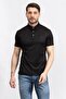 Men's Polo Neck T-Shirt Black